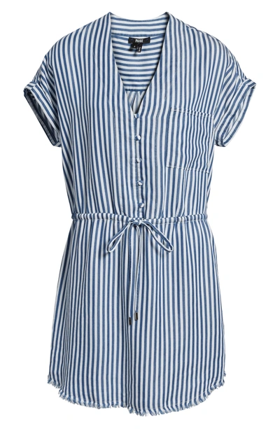 Shop Paige Haidee Stripe Shift Dress In White/ Blue Bell Stripe