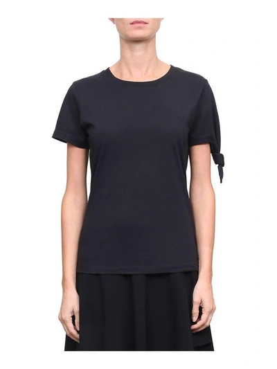 Shop Jw Anderson Single Knot Cotton T-shirt In Nero
