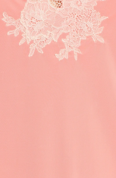 Shop Natori 'enchant' Chemise In Coral/ Cameo Rose Lace