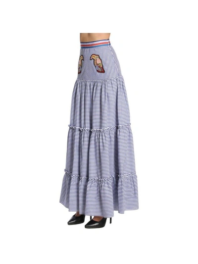 Shop Stella Jean Skirt Skirt Women  In Blue