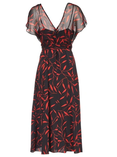 Shop Diane Von Furstenberg Overlay Dress In Shelton Blk