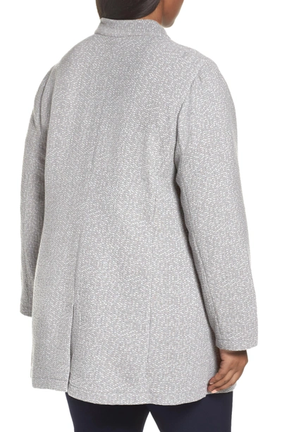 Shop Eileen Fisher Tweed Jacket In Grey
