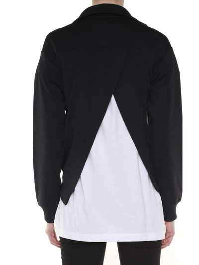 Shop Y-3 Track Cotton-blend Jacket In Black