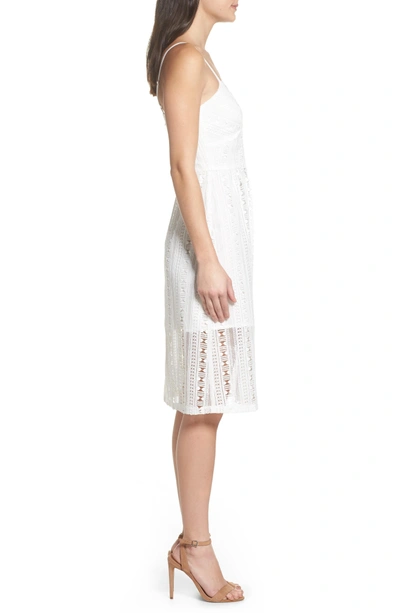 Shop Ali & Jay Belissimo Lace Fit & Flare Midi Dress In White