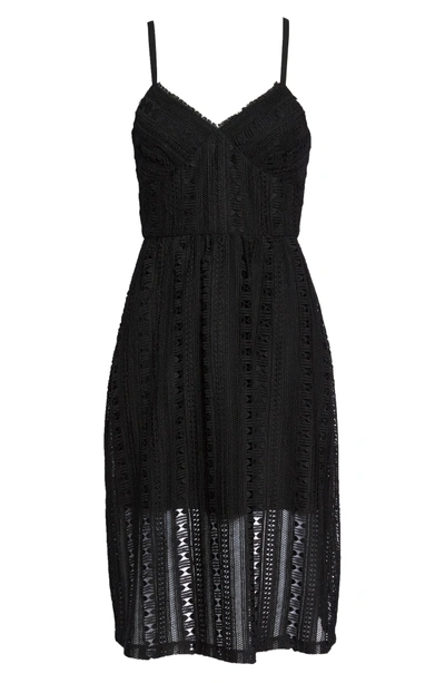 Shop Ali & Jay Belissimo Lace Fit & Flare Midi Dress In Black