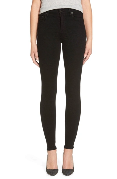 Shop Citizens Of Humanity Rocket High Waist Skinny Jeans In Black