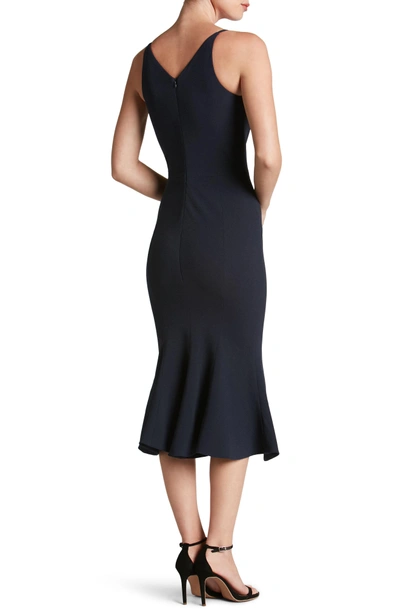 Shop Dress The Population Isabelle Crepe Mermaid Dress In Navy