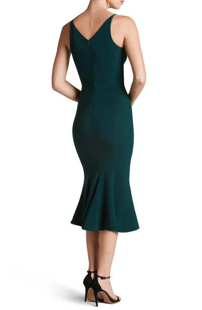 Shop Dress The Population Isabelle Crepe Mermaid Dress In Pine