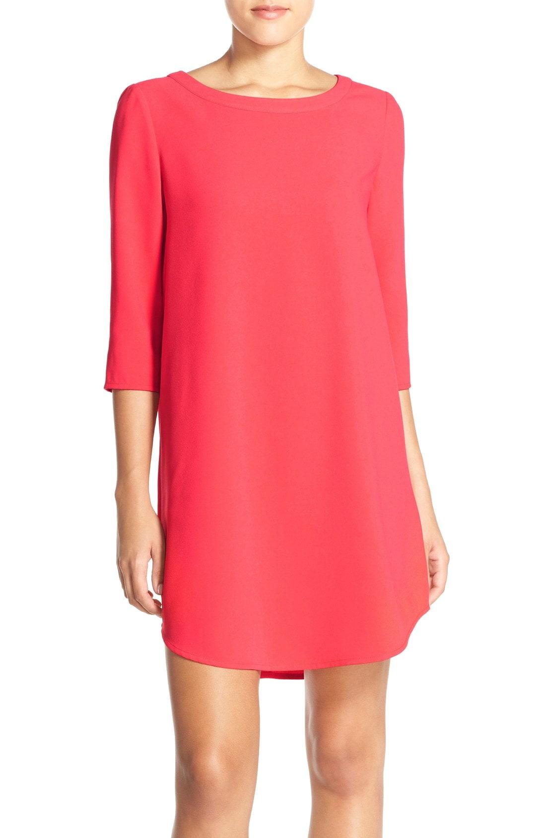 bb dakota jazlyn crepe shift dress