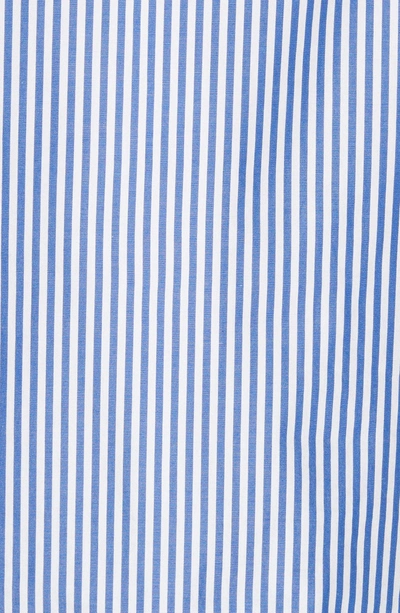 Shop Tibi Shirting Stripe Top In Blue
