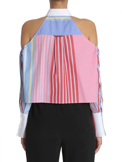 Shop Tommy Hilfiger Cropped Shirt In Multicolor