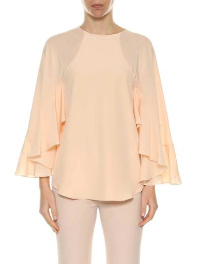 Shop Chloé Wide Sleeves Blouse In Rosa Chiaro