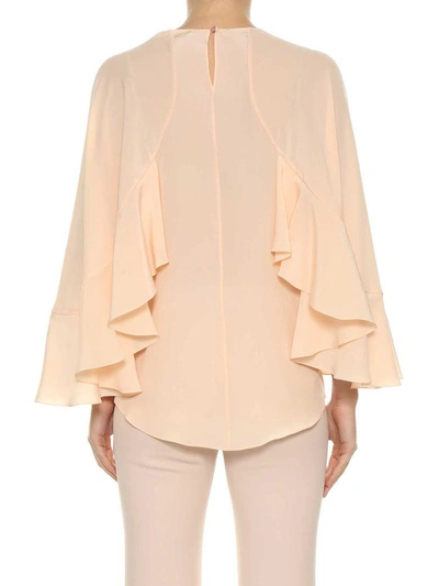 Shop Chloé Wide Sleeves Blouse In Rosa Chiaro