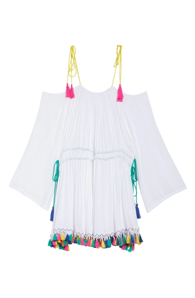 Shop Nanette Lepore Fiesta Cover-up Dress In White