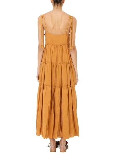 Shop See By Chloé Long Dress In Leather Color