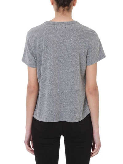 Shop Amiri Logo T-shirt In Grey