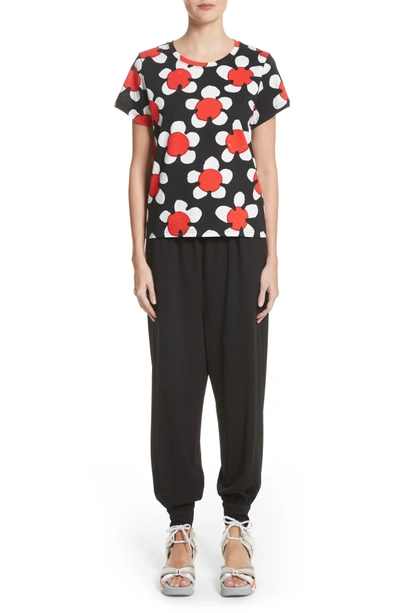 Shop Marc Jacobs Oversize Floral Print Tee In Red Multi