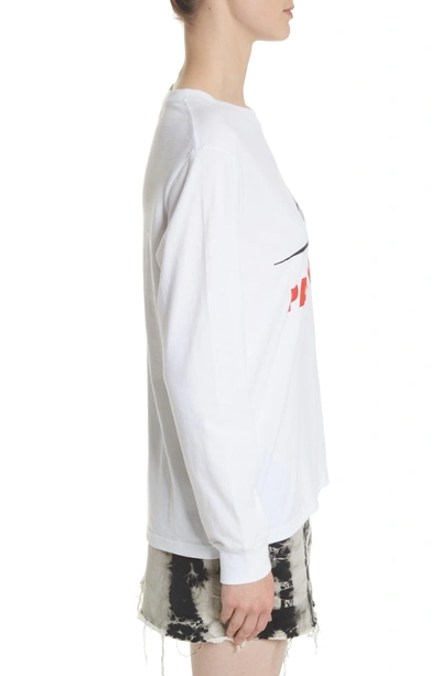 Shop Ashley Williams Paranoia Long Sleeve Tee In White