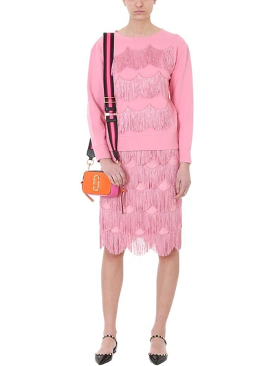 Shop Marc Jacobs Pink Viscose Skirt In Rose-pink