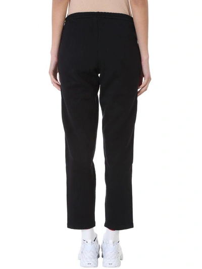 Shop Vetements Tape Side Sweatpants In Black