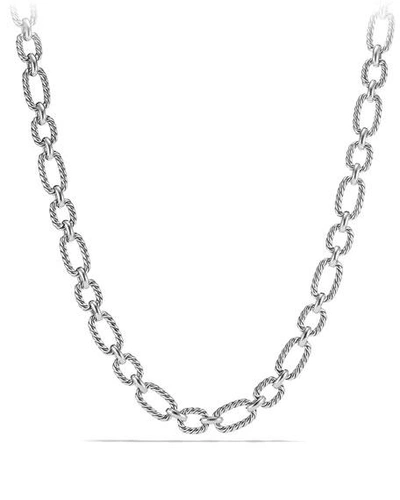 Shop David Yurman 12.5mm Cushion Link Chain Necklace, 18" In Silver