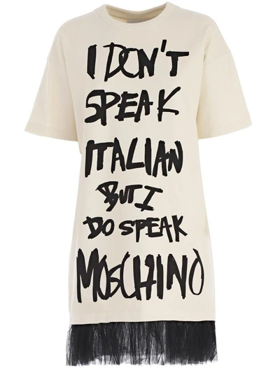 Shop Moschino Dress In Multicolour