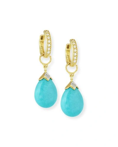 Shop Jude Frances 18k Gold Turquoise And Diamond Earring Charms