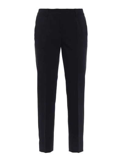 Shop Dolce & Gabbana Cropped Trousers In Nnero