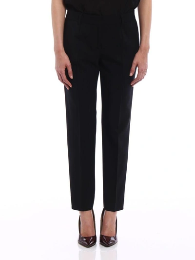Shop Dolce & Gabbana Cropped Trousers In Nnero