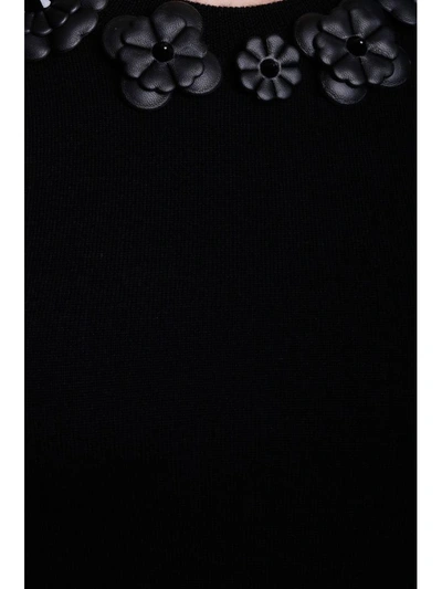 Shop Fendi Knit Dress In Black|nero