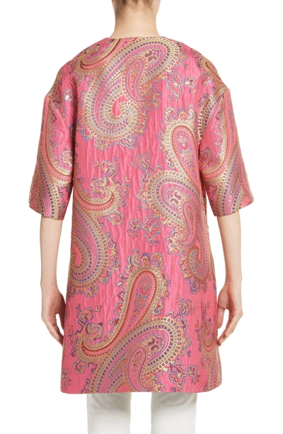 Shop Etro Paisley Jacquard Topper In Pink