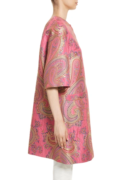 Shop Etro Paisley Jacquard Topper In Pink