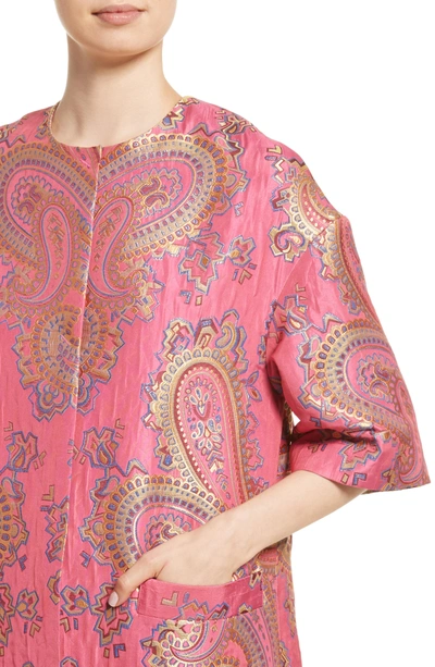 Shop Etro Paisley Jacquard Topper In Pink
