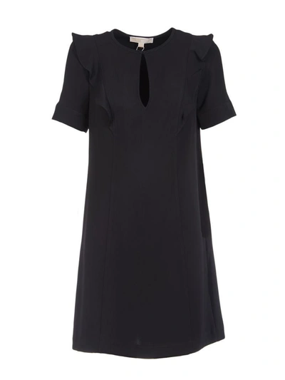 Shop Michael Kors Keyhole Detail Dress In Black