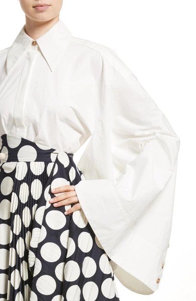 Shop A.w.a.k.e. Kimono Sleeve Shirt In White