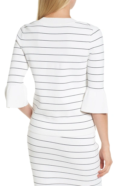 Shop Hugo Boss Fenella Stripe Sweater In Vanilla Light Fantasy