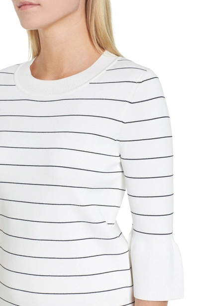 Shop Hugo Boss Fenella Stripe Sweater In Vanilla Light Fantasy