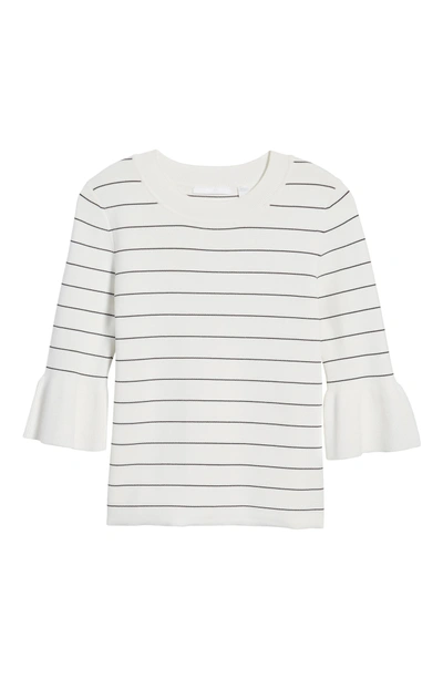 Shop Hugo Boss Fenella Stripe Sweater In Vanilla Light Fantasy