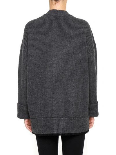 Shop Dsquared2 Wool Cardigan In Blu/black|grigio