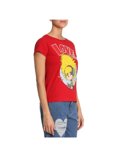 Shop Love Moschino T-shirt T-shirt Women Moschino Love In Red