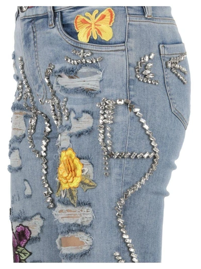 Shop Philipp Plein Cotton Jeans In Long Island