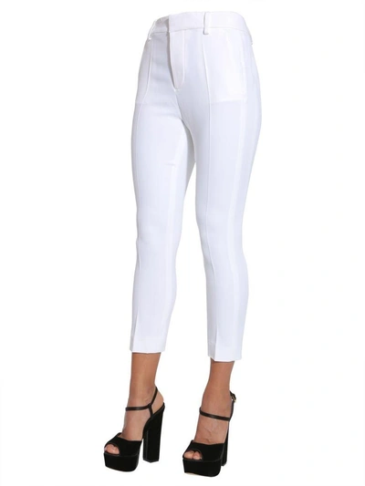 Shop Dsquared2 Cropped Trousers In Bianco