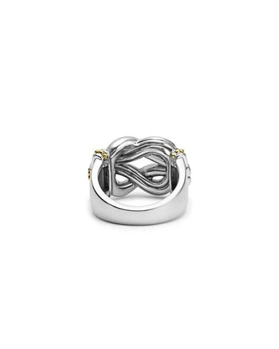 Shop Lagos Large Newport Diamond Knot Ring