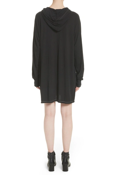 Shop Ashley Williams Sex Hoodie T-shirt Dress In Black