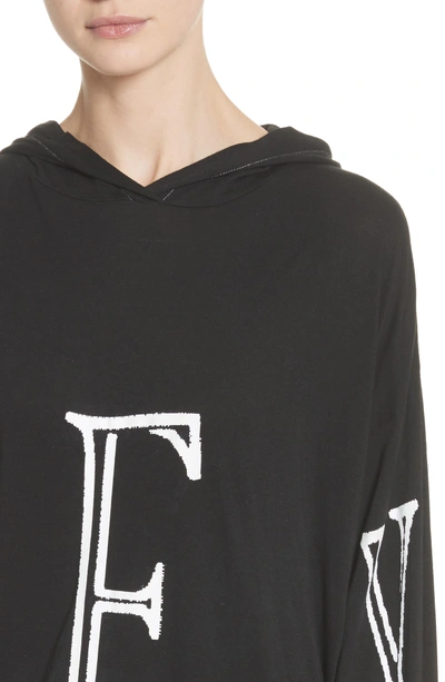 Shop Ashley Williams Sex Hoodie T-shirt Dress In Black