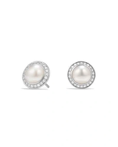 Shop David Yurman Cerise Pearl Earring With Diamonds