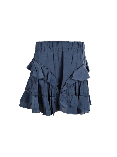 Shop Isabel Marant Étoile Varese Skirt In 38sb Slate Blue