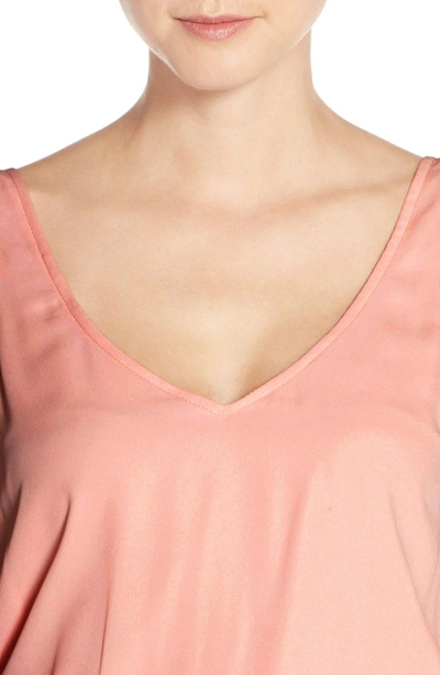 Shop Show Me Your Mumu Kendall Soft V-back A-line Gown In Frosty Pink Crisp
