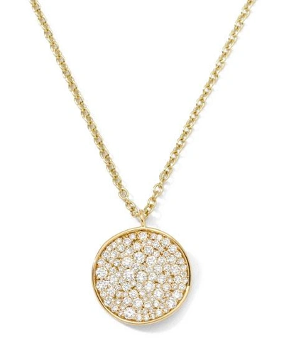 Shop Ippolita Stardust 18k Diamond Disc Pendant Necklace