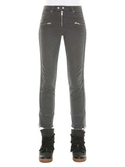 Shop Isabel Marant Étoile Pelona Biker Trousers In Antracite